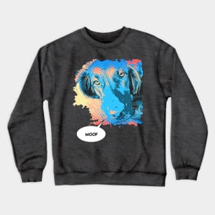 Comic Style Woof Crewneck Sweatshirt